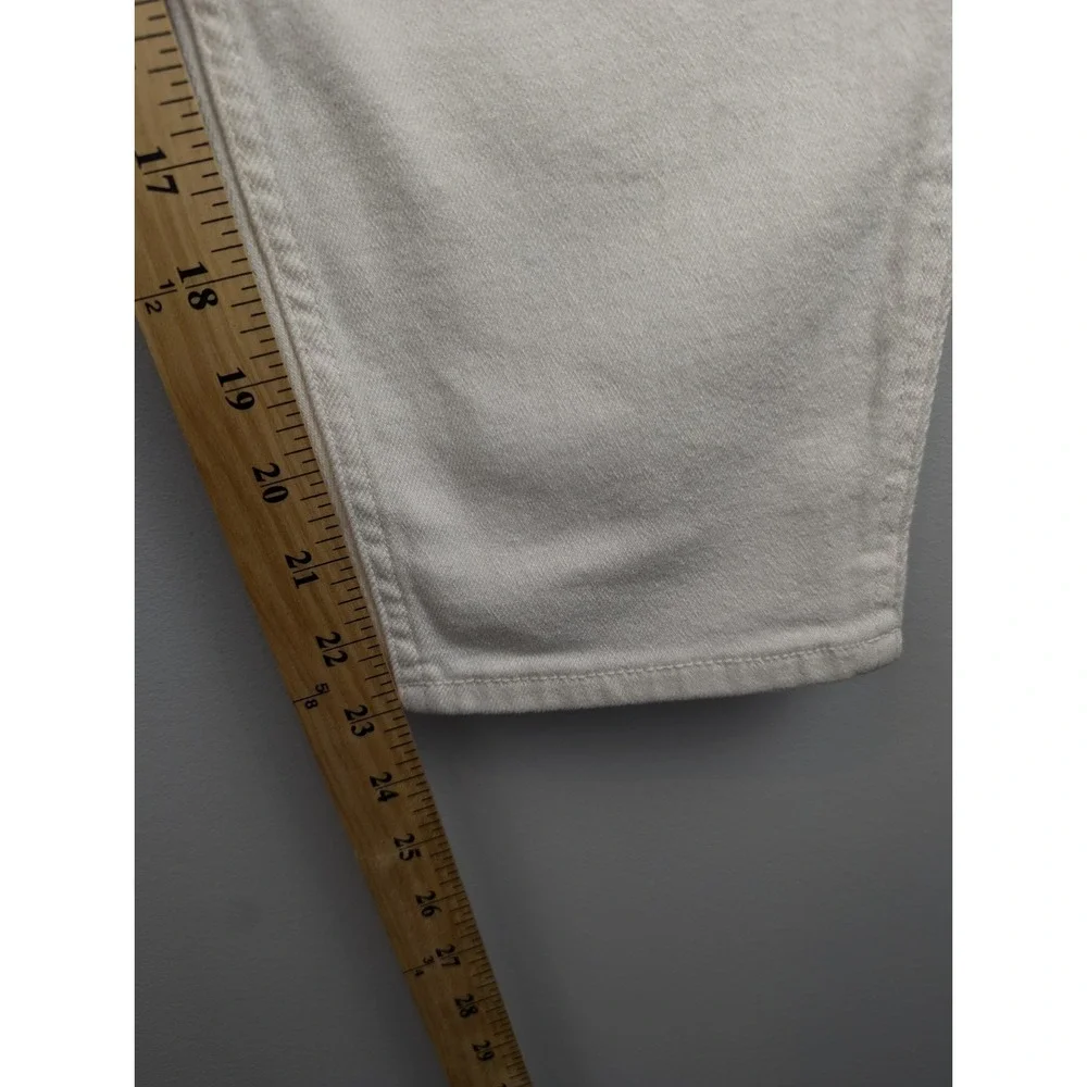 Hollister Women's Ultra High Rise Mom Jeans 4S White Vintage Stretch Denim W27S‎